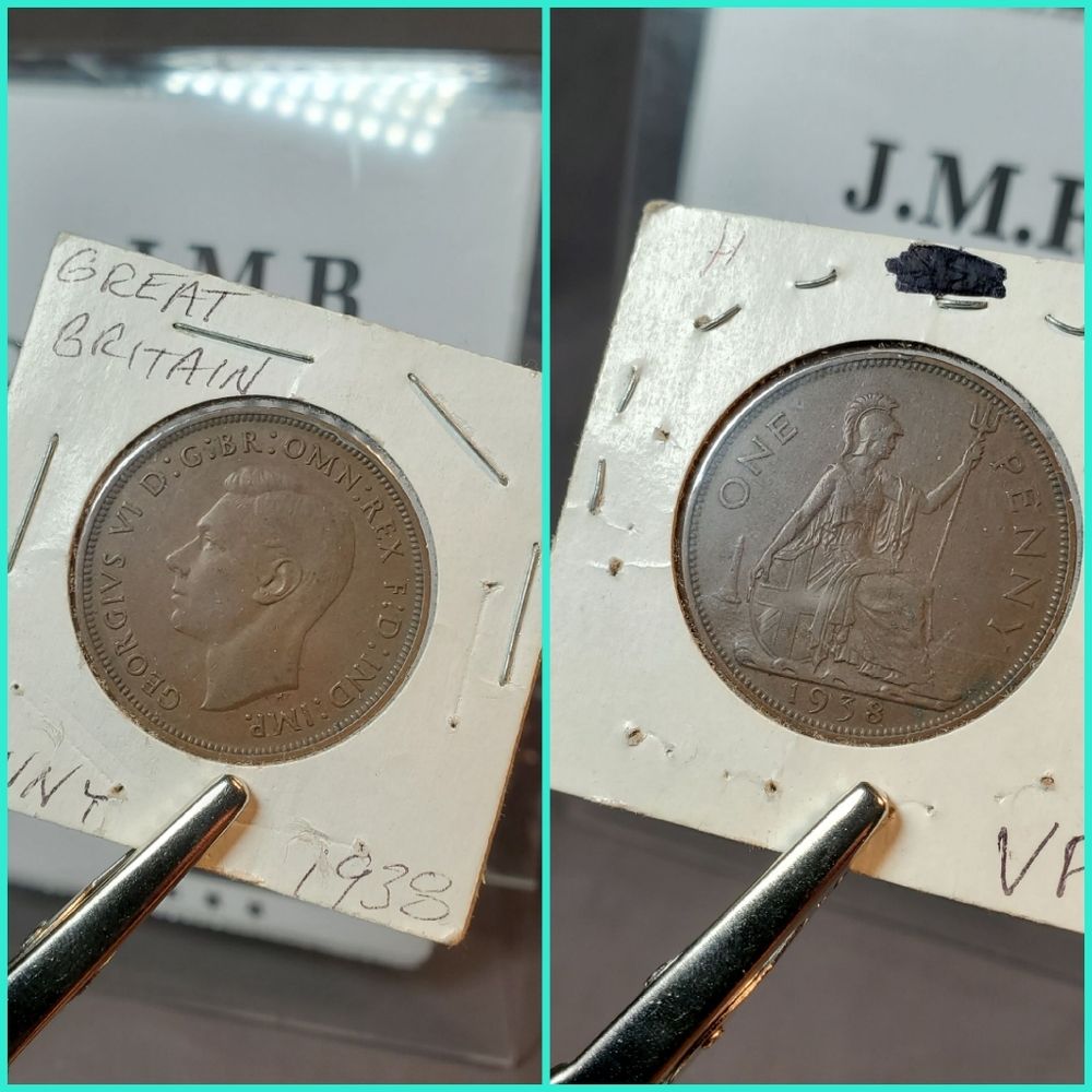 BU 1938 Great Britain Penny KM# 838